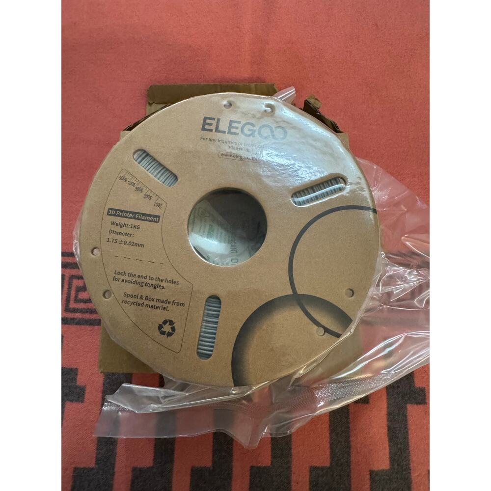 Elegoo PLA Filament 1.75 3D Printer Filament Grey Dimensional Accuracy 1kg